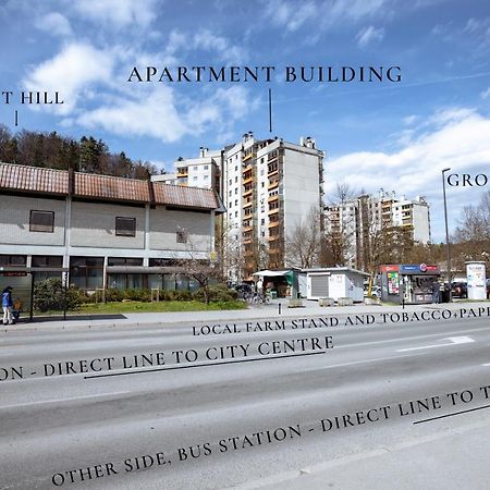 Elegant 1-Bedroom Apartment Near Hill Forest Lubiana Esterno foto